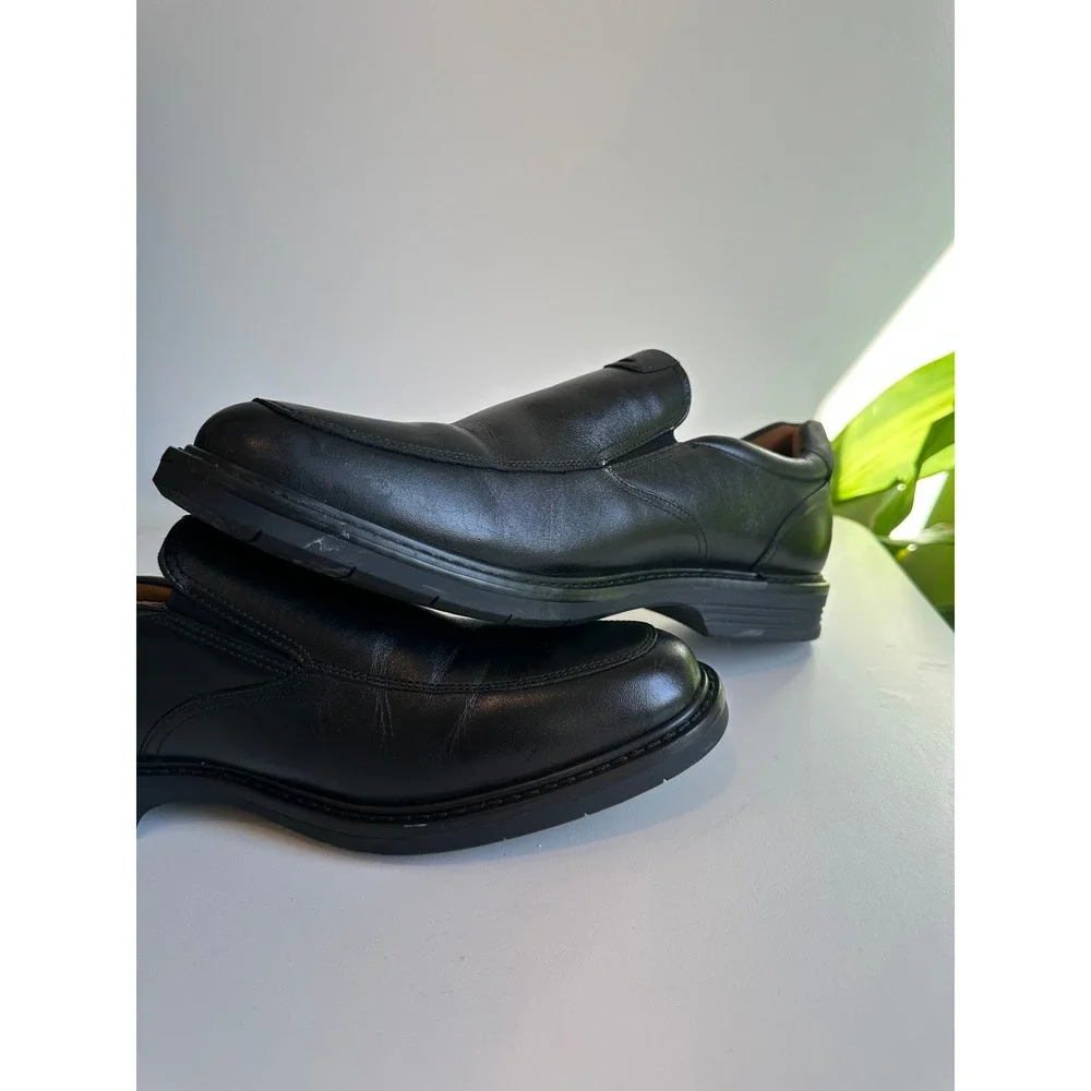 Florsheim‎ Mens Black Leather Slip On Loafers Dress Shoes Comfortech Size 11.5